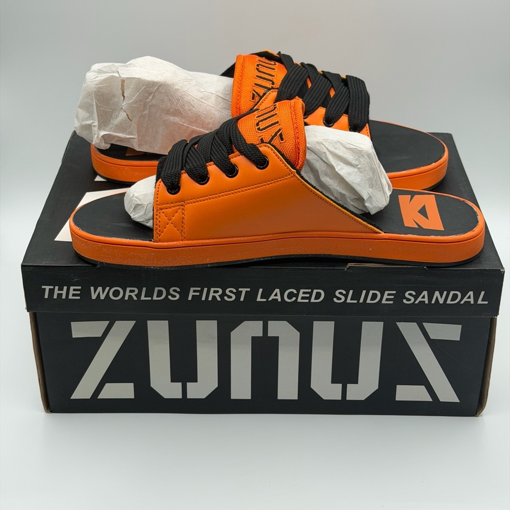 Zunuz Shoes Bender The Worlds First Laced Slide Sandal Men's Size 9